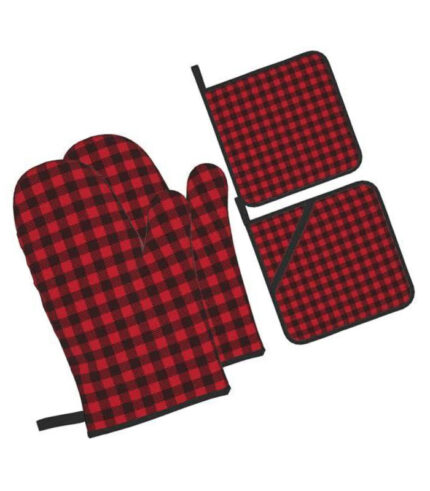 MAFHH Double Gloves Oven Mitt Set 5Pcs