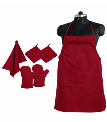 Mafhh Adjustable Kitchen Apron Set (6 Pcs)